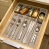 BINO 5-Slot Silverware Organizer - Frosted, Small - Utensil Drawer