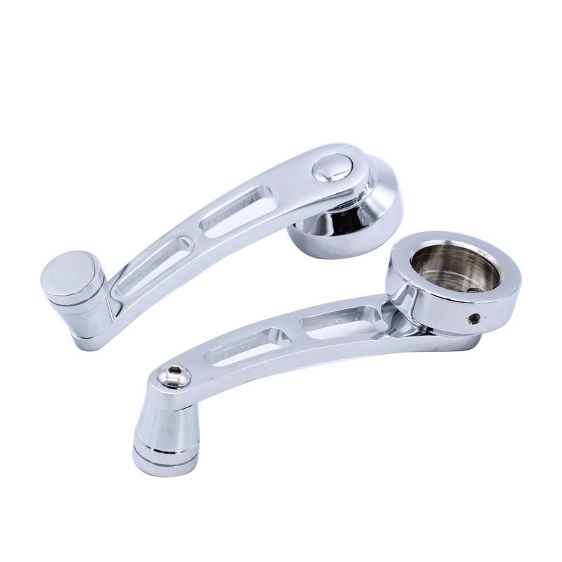 2 Sets Window Crank Handle Chrome Billet Aluminum 4 1/4