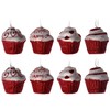 Blue Whale Gifts Red White Candy Cane Cupcake Christmas Tree
