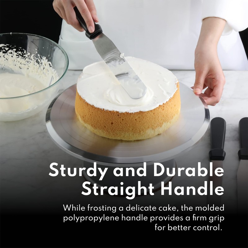 New Star Foodservice 38149 Straight Icing Spatula, 6-Inch Blade, 11-Inch