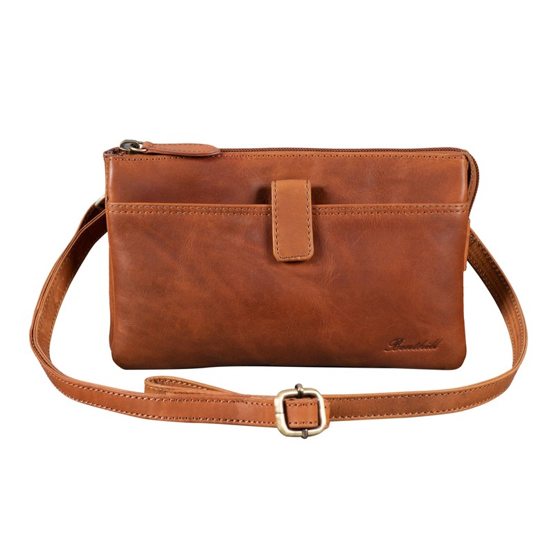 Benthill Leather Shoulder Bag – Travel Wallet Made of Genuine