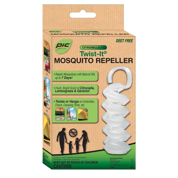 PIC TWIST-IT Pulsera Repelente Mosquitos de Citronella
