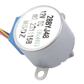 FONGKNOX 28BYJ48 Micro Reducing Stepper Motor 12V 4 Phase 5 Core Stepper Motor Gear Motor for Air Conditioning Security Camera Monitoring Adjustment Direction Drive DIY Project