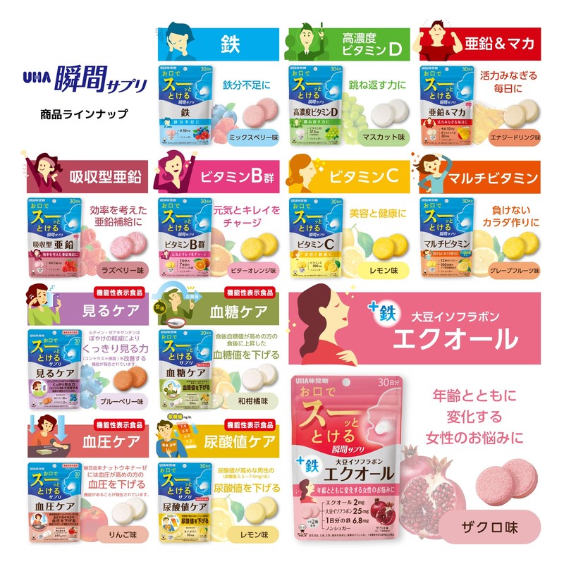 UHA味覚糖 [Official] UHA Instant Supplement High Concentration Vitamin D 30-Day