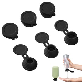Shower Gel Bottle Caps Shampoo Bottle Caps Kitchen Leak Proof Bottle Caps [6 Pieces] Includes 3 Sizes Cosmetic Leak Proof Bottle Caps, Inverted Bathroom Bottle Caps, Kitchen Utensils, Leak Proof