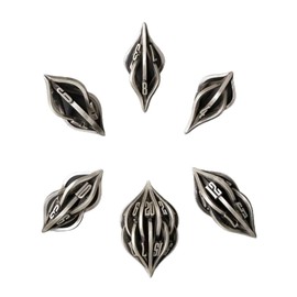 7Pcs 3D Printed Metal Dice for Adult Children Desktop Leisure Entertainment Game