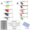 LURESMEOW Trout Lures Spinner Baits Fishing Lures Kit for Bass
