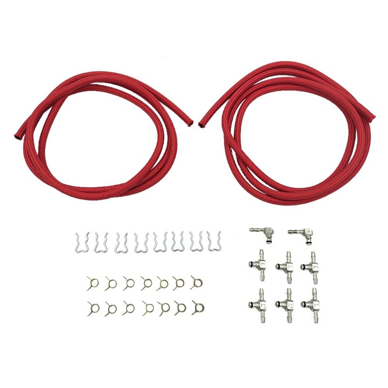 Diesel Fuel Injector Return Line Clamps Kit Fit for Chevy