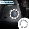 Bling Car Engine Start Stop Ignition Button Decoration Ring, Crystal