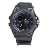 Waterproof Wristwatch Transparent Cover LED Luminous Wristwatch for Gentlemen Black