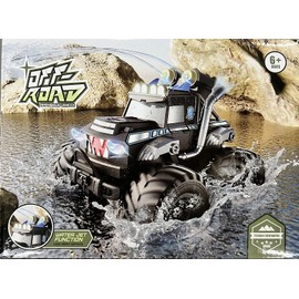 Dysaim Amphibienfahrzeug Ferngesteuertes Auto ab 6 7 8 9 10 12 Jahre, Blau RC Stunt Car