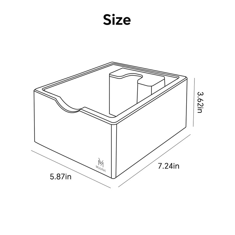 Espresso Knock Box, Durable ABS Coffee Grounds Dump Bin, Anti-Slip
