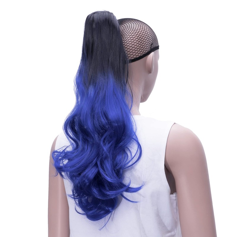 IMISSU Long Curly Ombre Colour Claw Ponytail Hair Extensions Ponytail