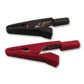 Crocodile Clip 2mm Red & Black MA1 Red + Black