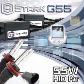 Stark 55W Micro HID Fog Light Slim Xenon Kit - H11 H9 H8 5K 5000K White (S)