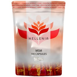 Hellenia MSM (Methyl Sulphonyl Methane) 1000mg - 180 Capsules - Joint Care Supplement