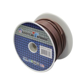 American Terminal ATPW14-100BR 14 Gauge Primary Wire, Brown