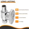 4-PCs HeSun Pex Straight Stop Valve, 1/2" PEX x 3/8"