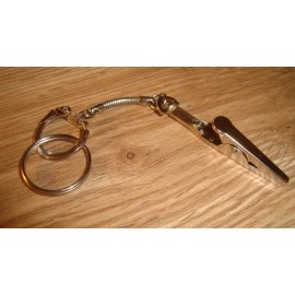 Custommade Alligator ROACH CLIP Smoke Clip Note Holder Snake Key Chain + 1" Key Ring Z6