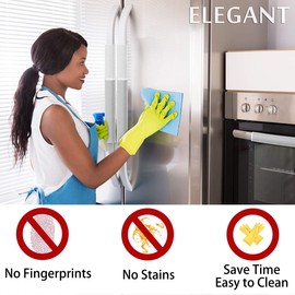 MRKG Refrigerator Handle Covers, Set of 6, Keep Your Kitchen Appliance Clean from Smudges, Drips, Food Stains, Oil. Fridge Handle Covers, Washable Without Fading or Cracking(Gray)