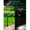 LEONLITE 8-Pack LED Solar Powered Motion Sensor Pathway Lights, Battery