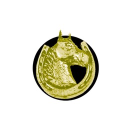 A62 Horseshoe CHROME GOLD COLOURED English Pewter on an Air Freshener fits on a Vent Clip Kit Decoration