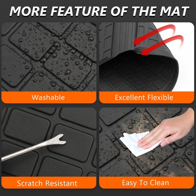 powoq Cargo Mat Compatible with 2022-2025 Nissan Pathfinder Trunk Mat