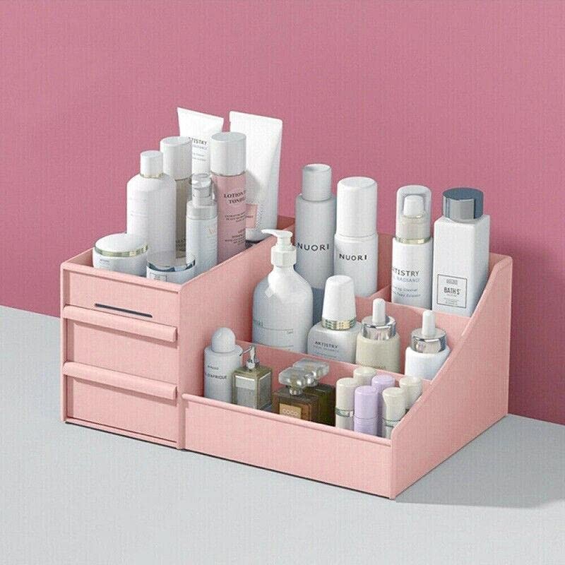 Cosmetic Makeup Organizer with Drawers Bathroom Skincare Storage Box Holder