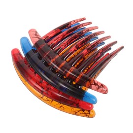 FRCOLOR 4pcs Minimalist Hair Combs for Women Elegant Side French Combs for Fine Thin Hair Lightweight Decorative Styling Accessories