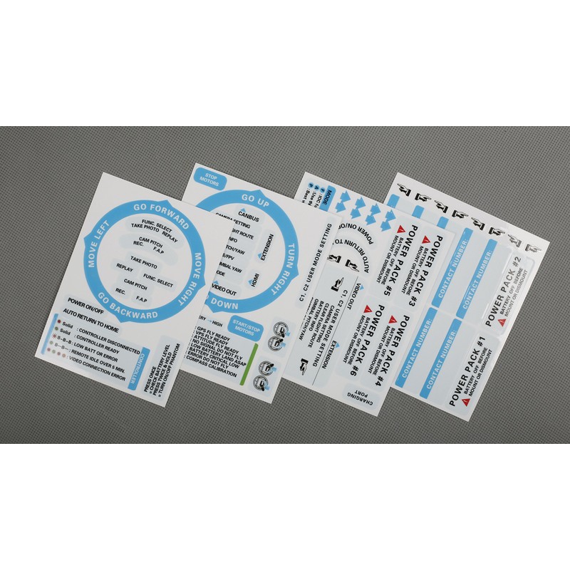SummitLink Sticker Set ID Marking Decal for DJI Phantom 3