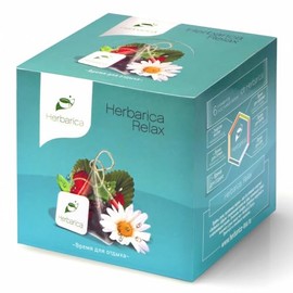 Herbarica Relax Herbal All Natural Tea in 20 Pyramids 2g Each with Apple, Ginger & Lemon Net 40g/1.41oz