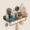 RUIHANDA Suction Cup Shower Shelf without Drilling, 30 cm Length,