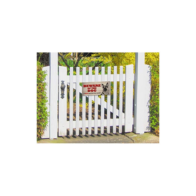#1116 Beware of The Dog - German Shepherd Sign/Plaque