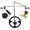 DDBESSIC Go Kart Steering Kit, 640mm Front Steering Wheel Gear