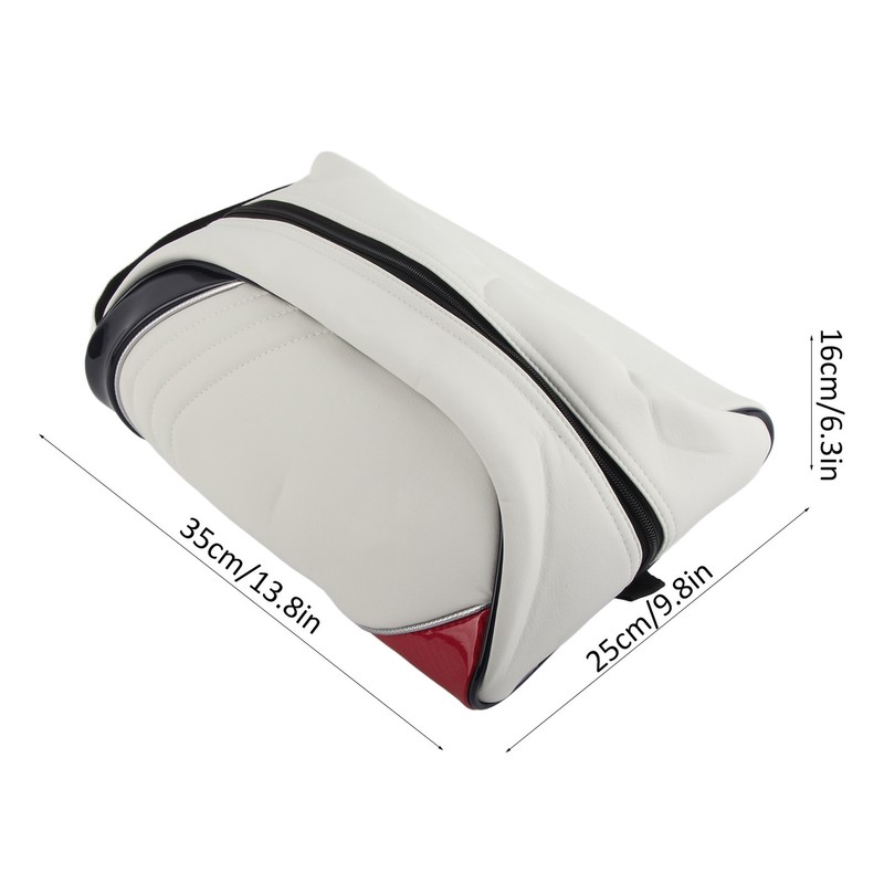 PU Leather Golf Shoe Carrier Bag Home Travel Dustproof Storage