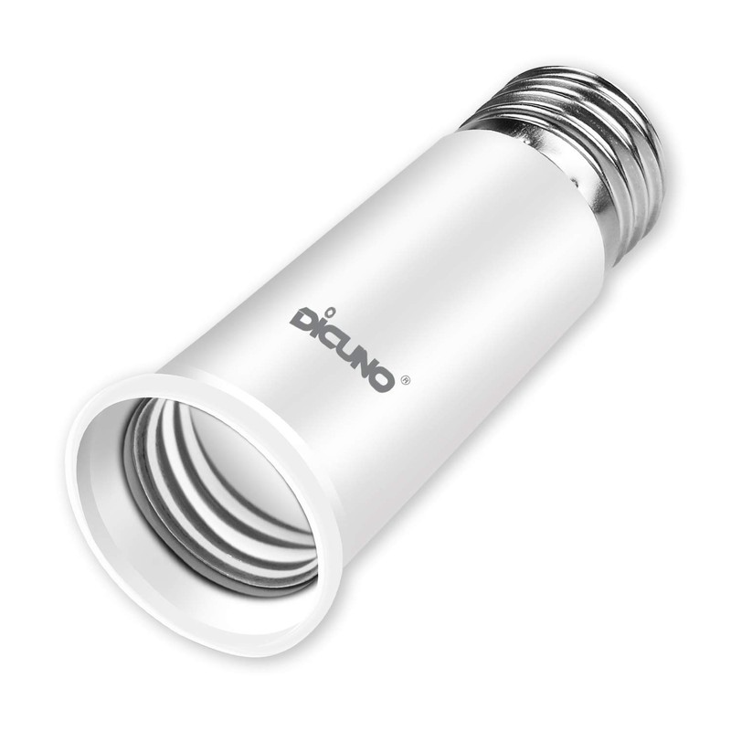 DiCUNO E26 to E26 Base Extension Adapter, E26 Extension Socket,