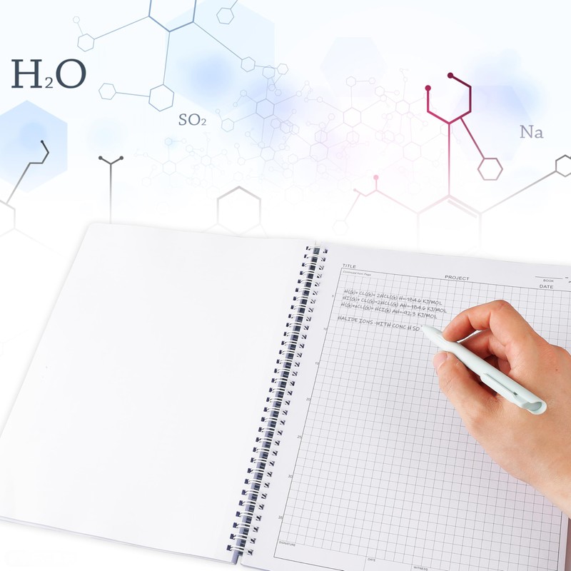 Yeplan Carbonless Lab Notebook - 8.5" x 11" Chemistry Notebook