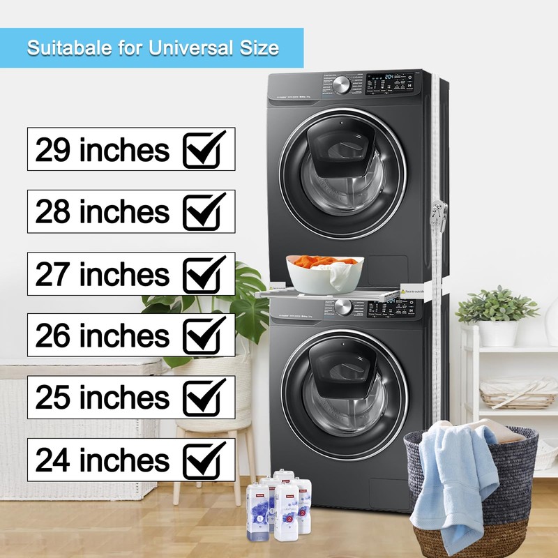 Kiss Core Washer Dryer Stacking Kit 29 inch, Universal Washer