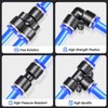 TAILONZ PNEUMATIC 1/4 Inch od Push to Connect Fittings Pneumatic