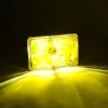 OCTANE LIGHTING 4X6" LED Crystal Yellow Glass Metal Headlight 4000Lm