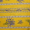 Royal Lavender Wipeable Tablecloth Spill Resistant Acryllic Coated, Floral Cotton
