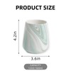 Marble Green Toothbrush Holder for Bathroom - Ceramic Tooth Brushing