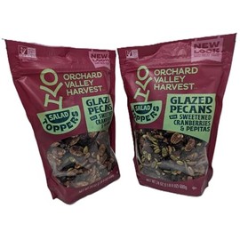 Glazed Pecans Salad Toppers (2-Pack) - 24oz Large Resealable Bags - Non-GMO, No Artificial Ingredients, Perfect for Salads, Snacks, and More!