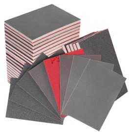 POTUINOM 20 Pcs 3 x 4 Inch Sanding Sponge Set, 180-3000 Grit Abrasive Sanding Pads Soft Foam Hand Sander Block Wet Dry Sandpaper for Wood Metal Drywall Furniture Paint Polishing