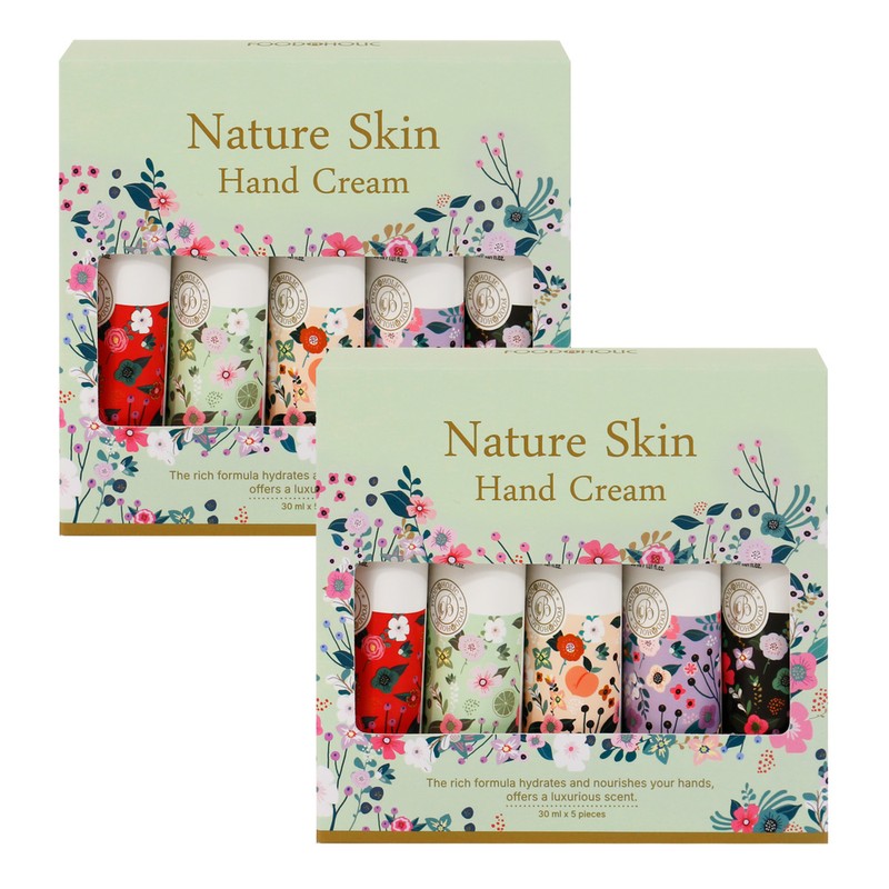 푸드어홀릭 1+1 네이처 스킨 핸드크림 5종 세트 1+1 Nature Skin