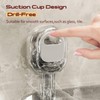 KAFENDA No-Drilling Shower Caddy Suction Cup Bathroom Storage Removable Waterproof