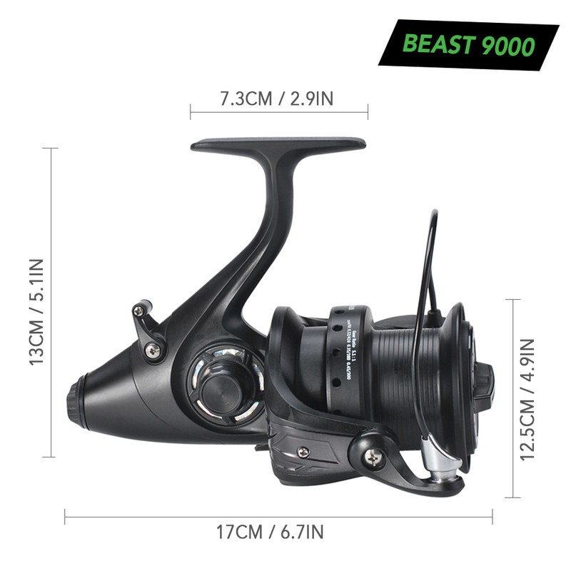 12+1 BB Spinning Reel with Front and Rear Double Drag
