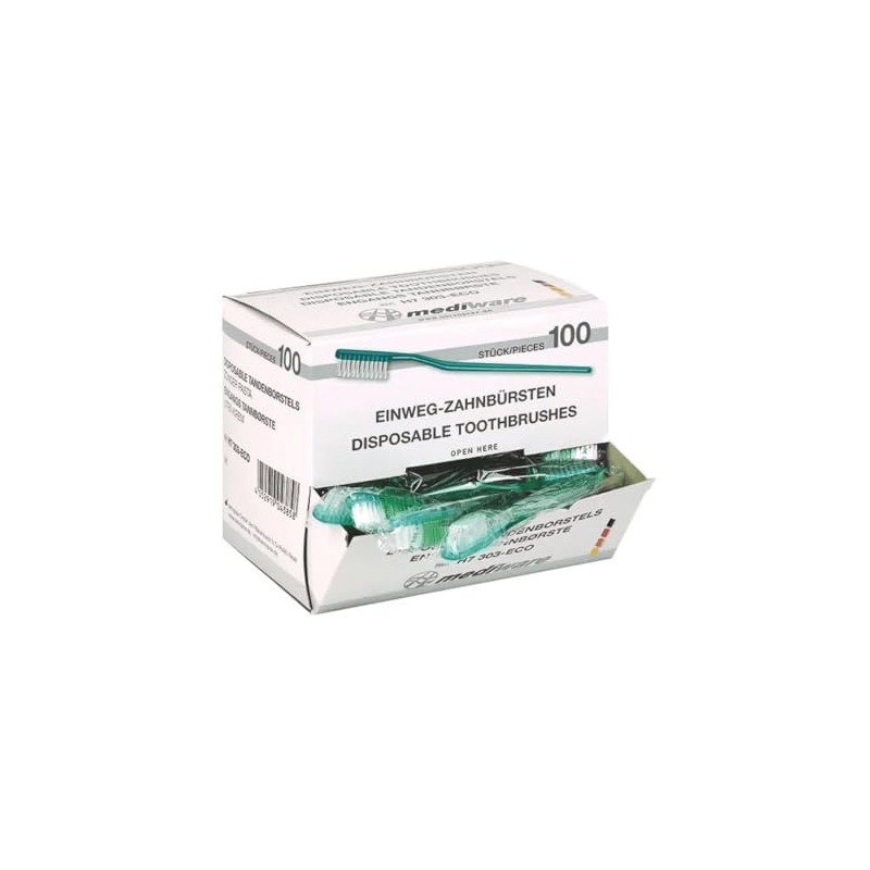 Disposable toothbrushes, pack of 100