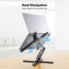 OMOTON 360° Rotating Laptop Stand Riser for Desk, Ergonomic Foldable