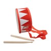 Drum for Children Red / White Wooden Musical Instrument with